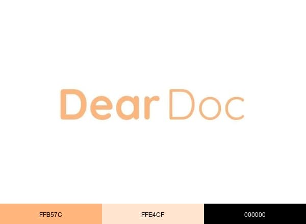 Dear Doc brand color palette