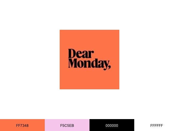 Dear Monday brand color palette