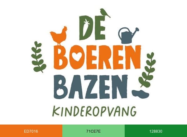 Kinderopvang De Boeren Bazen brand color palette