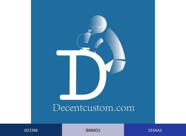 DecentCustom.com brand color palette