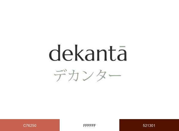Dekantā brand color palette