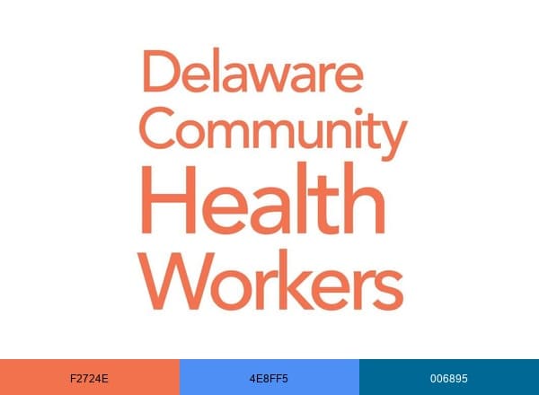 Delaware Community Health Workers brand color palette