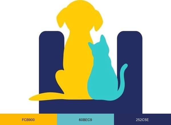 Humane Animal Partners brand color palette
