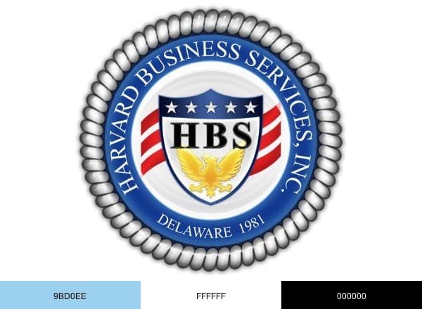Harvard Business Services brand color palette