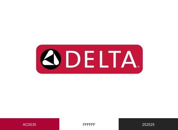 Delta Faucet brand color palette