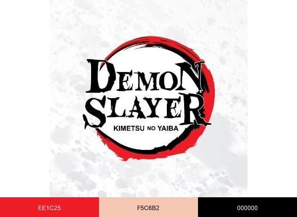 Demon Slayer: Kimetsu no Yaiba brand color palette