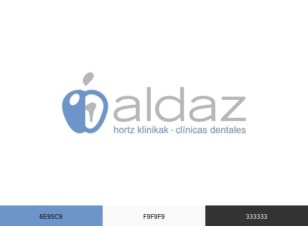 Aldaz Clínica dental brand color palette