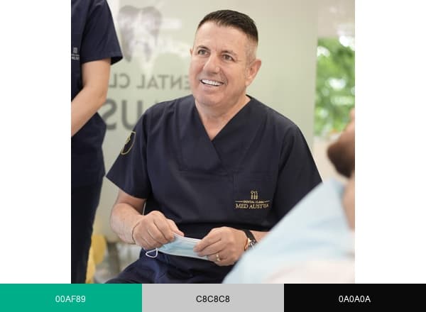 DENTAL MED AUSTRIA brand color palette