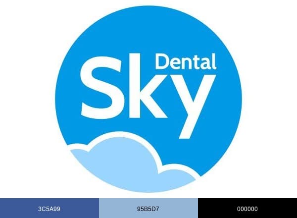 Dental Sky brand color palette