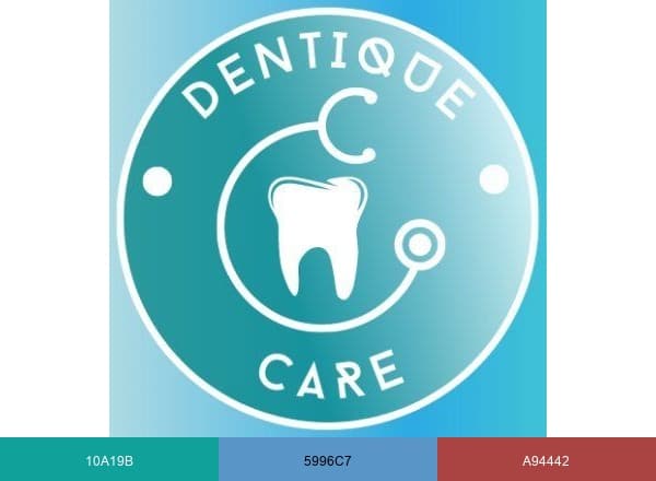 Dentiquecare clinic brand color palette