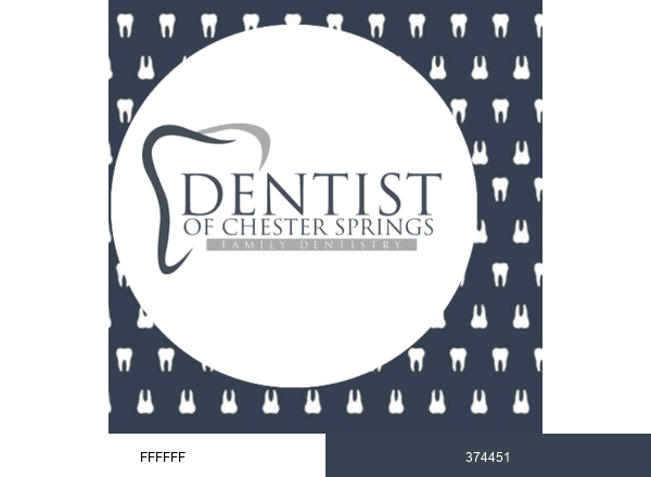 Dentist of Chester Springs brand color palette
