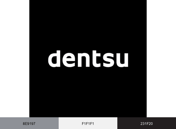 Dentsu brand color palette