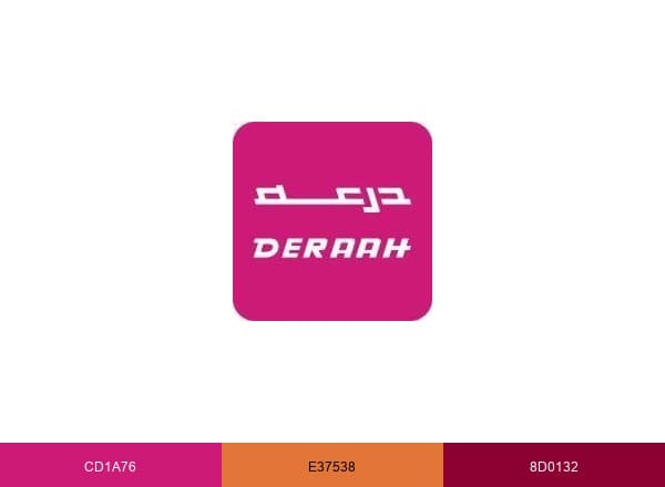 Deraah درعه brand color palette