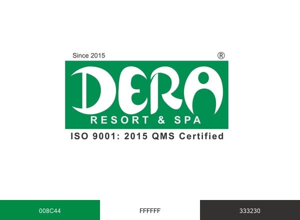 DERA Resort brand color palette