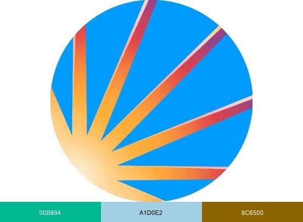 The Desert Sun brand color palette