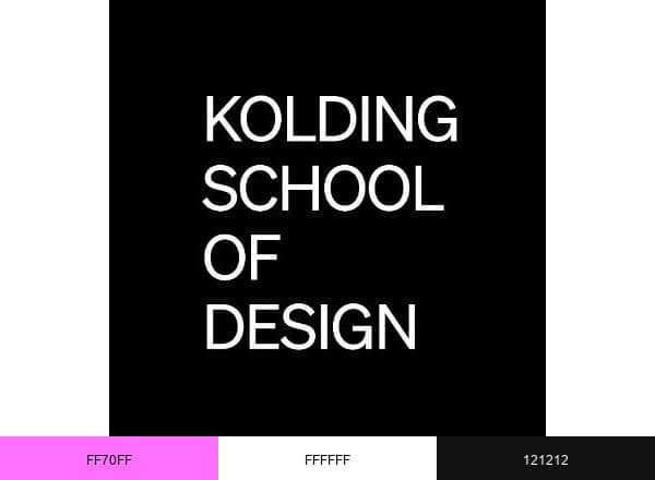Designskolen Kolding brand color palette