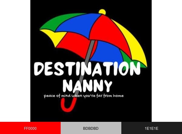 Destination Nanny brand color palette