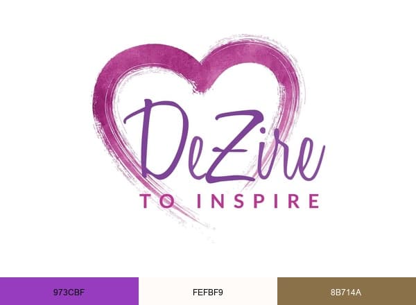 Dezire to Inspire brand color palette