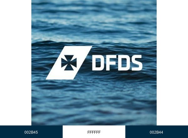 DFDS UK & IRE brand color palette