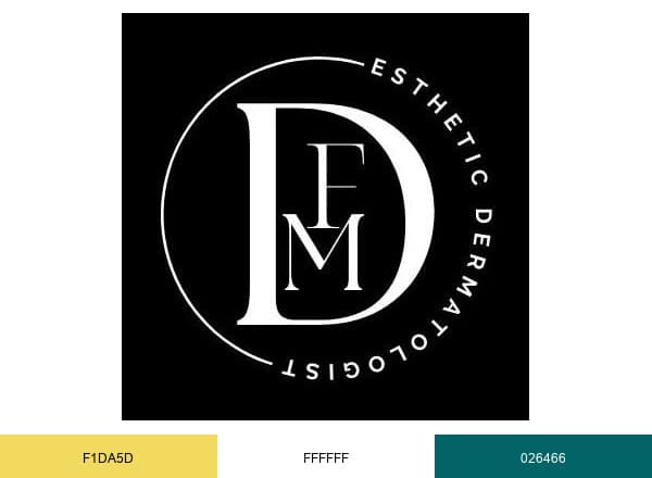 DFM medical dermo-esthetic brand color palette