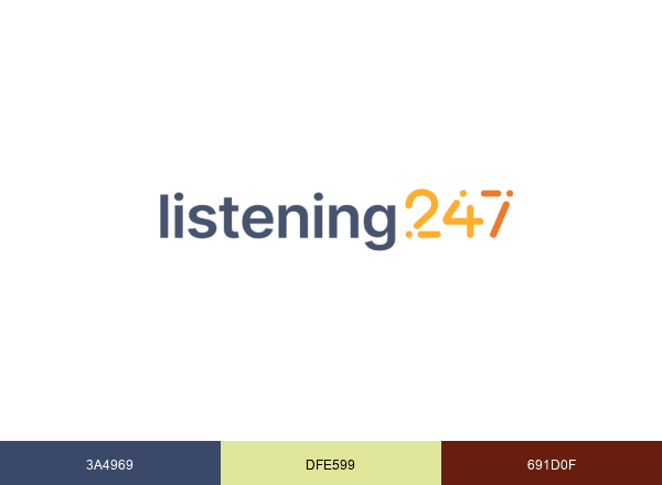 Listening247 brand color palette