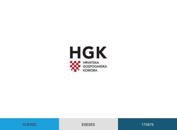 Hrvatska gospodarska komora brand color palette