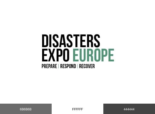 The Disasters Expo Europe brand color palette