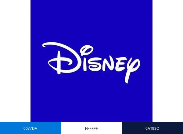 Disney brand color palette