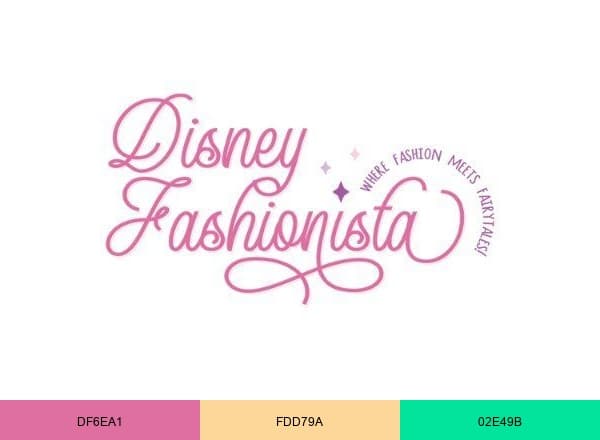 Disney Fashionista brand color palette
