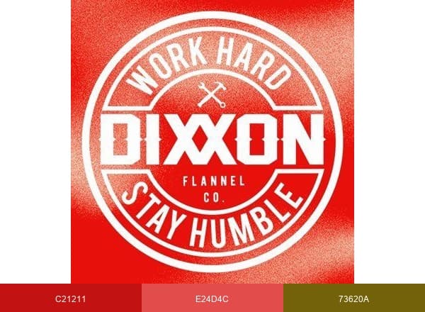 Dixxon Flannel Co. brand color palette