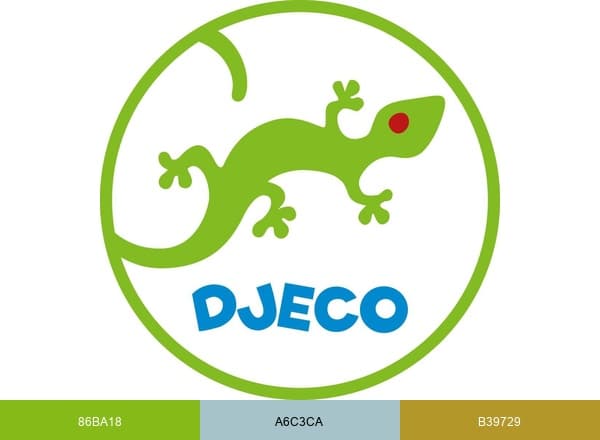 Djeco brand color palette