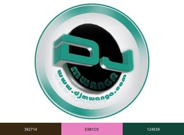 DJ Mwanga brand color palette