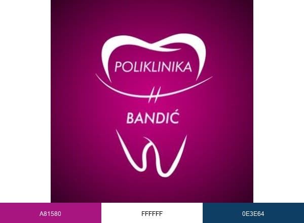 Stomatološka poliklinika Bandić brand color palette