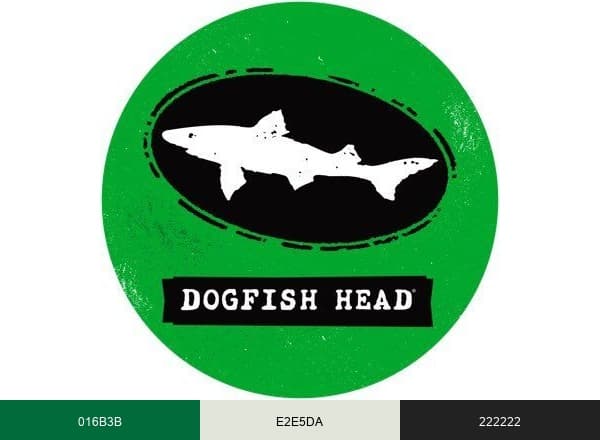 Dogfish Head Brewery brand color palette
