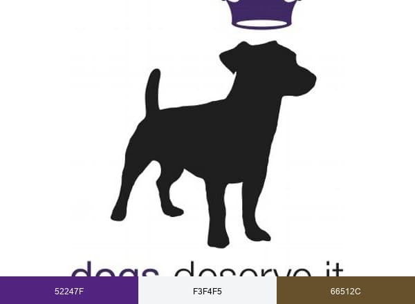 Dogs Deserve It brand color palette
