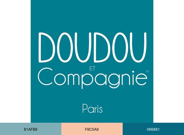 de Doudou et Compagnie brand color palette