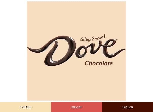 DOVE® Chocolate brand color palette