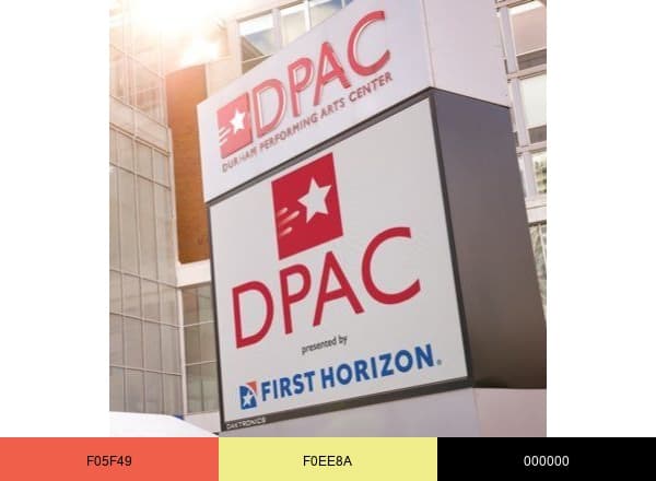 DPAC Presented brand color palette