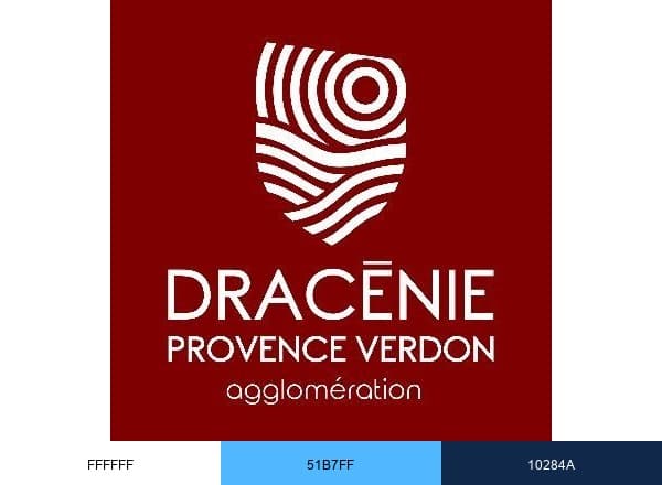 Dracénie Provence Verdon agglomération brand color palette
