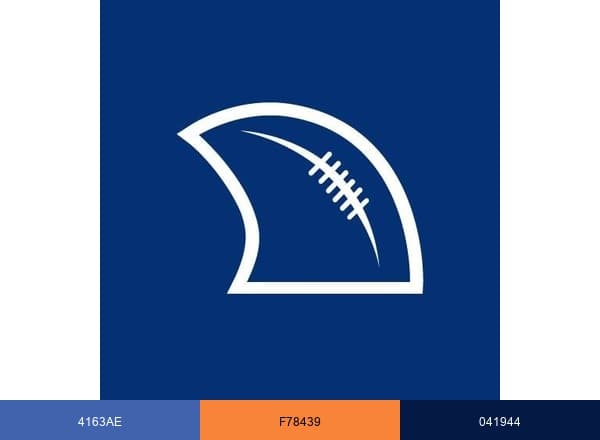 Draft Sharks Fantasy Football brand color palette