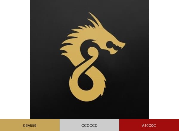Dragon Gaming brand color palette