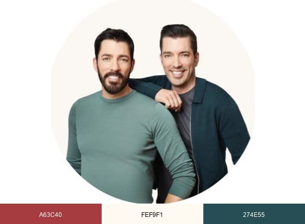 Drew & Jonathan brand color palette