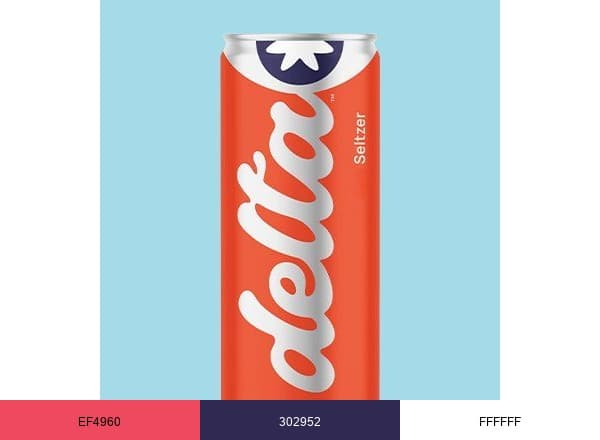 Drink Delta brand color palette
