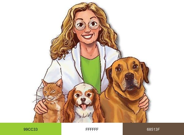 Dr Judy Morgan's brand color palette