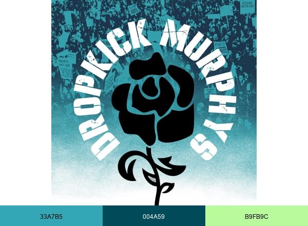 Dropkick Murphys brand color palette