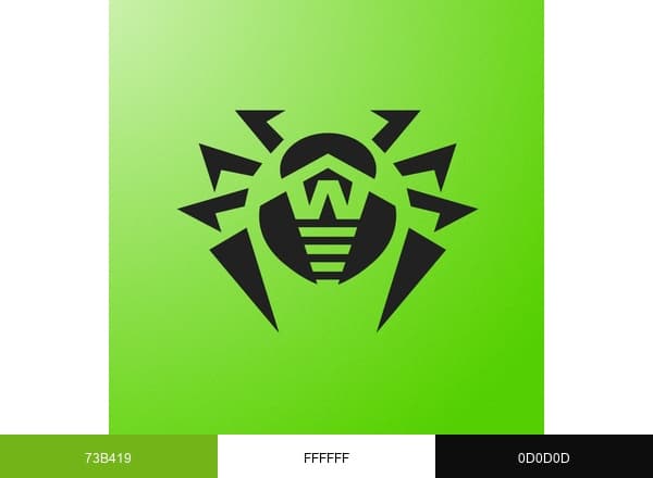 DrWeb brand color palette