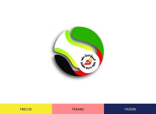Dubai Tennis Champs brand color palette