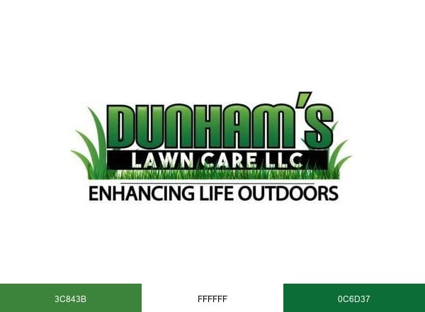 Dunham’s Lawn Care brand color palette