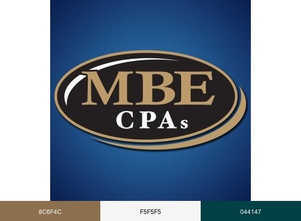 MBE CPAs brand color palette