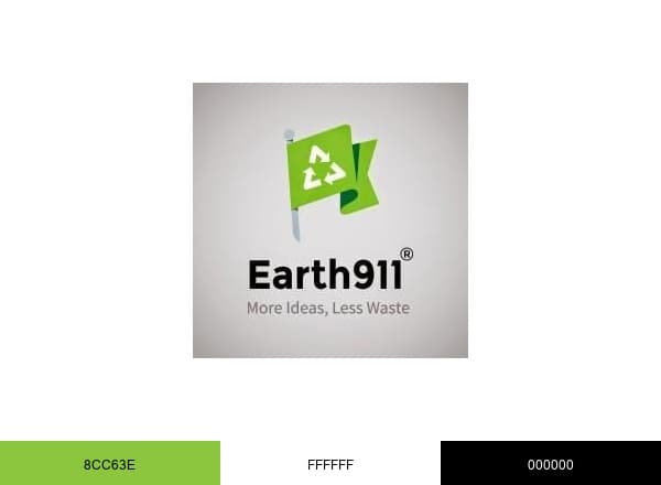 Earth911.com brand color palette